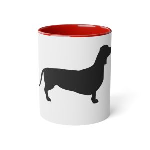 Weenie White Accent Mug, 11oz